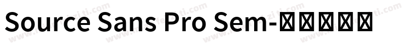 Source Sans Pro Sem字体转换